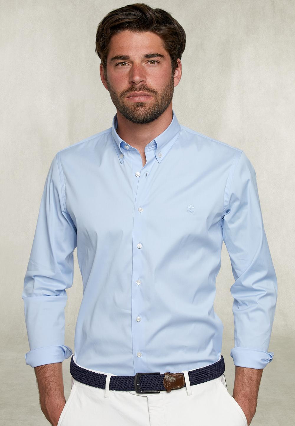 Slim Fit Shirt Blue - Bleu