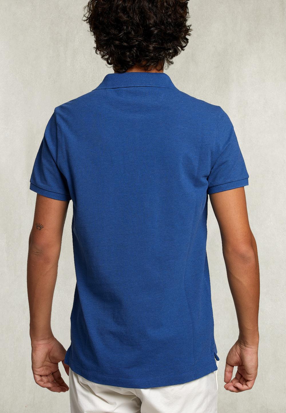 Custom Fit Pima Cotton Polo Exotic Mix - Bleu