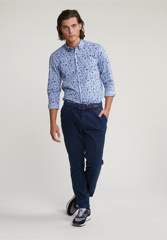Custom Fit Fantasy Shirt Blue - Blauw