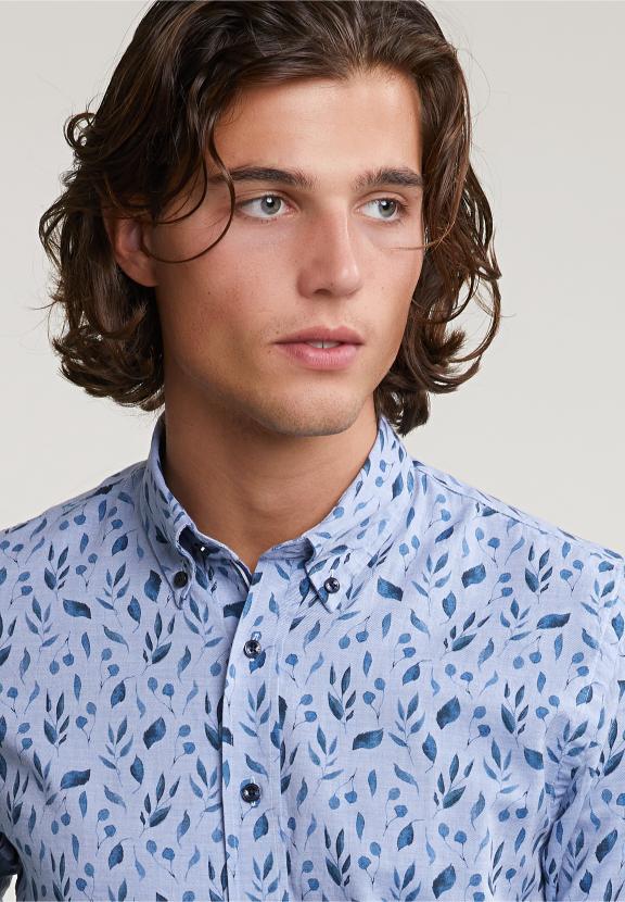Custom Fit Fantasy Shirt Blue - Blauw