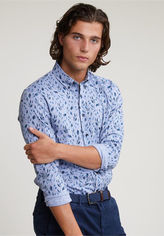 Custom Fit Fantasy Shirt Blue - Blauw
