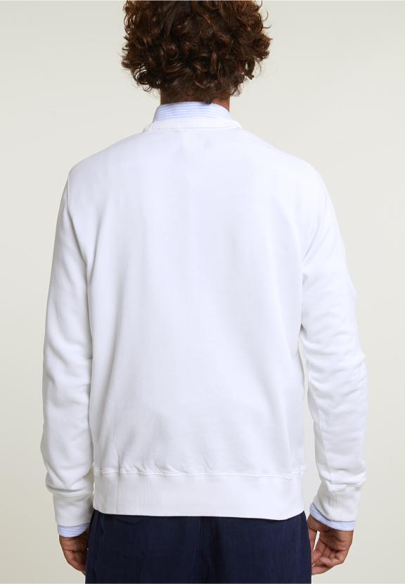 Cotton Fantasy Crew Neck Sweater Off White - Wit