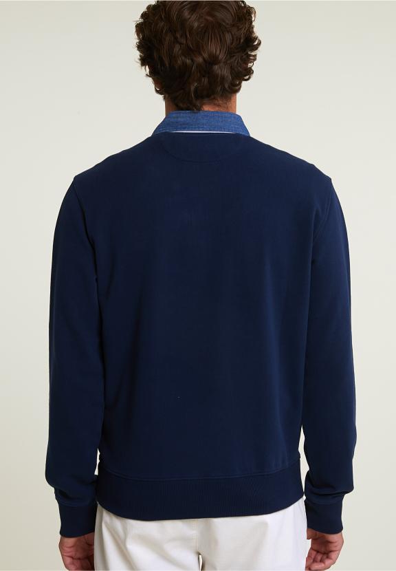 Fancy Rugby Sweater Navy - Blauw