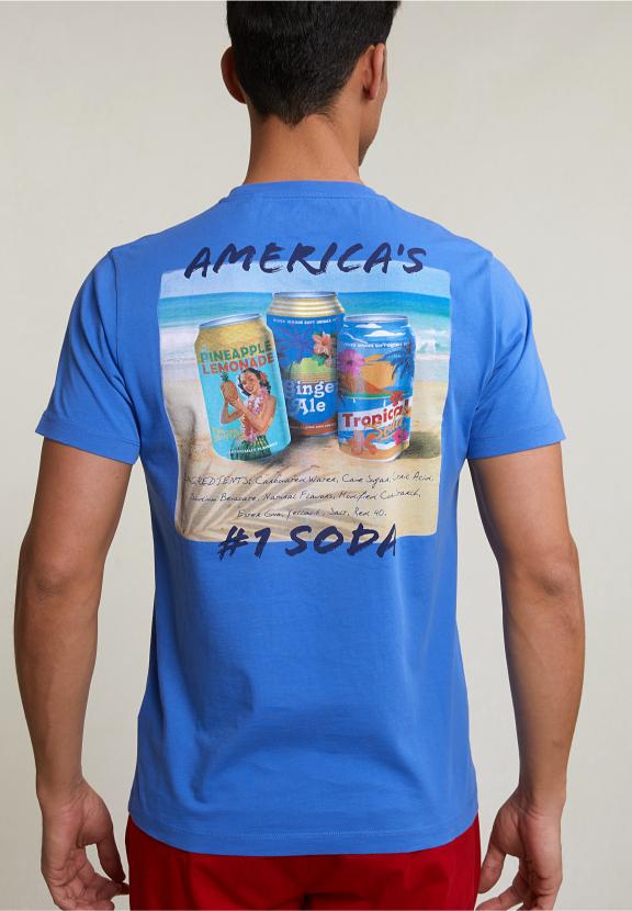 Normal Fit Basic T-Shirt Short Sleeves Evening Blue - Blauw