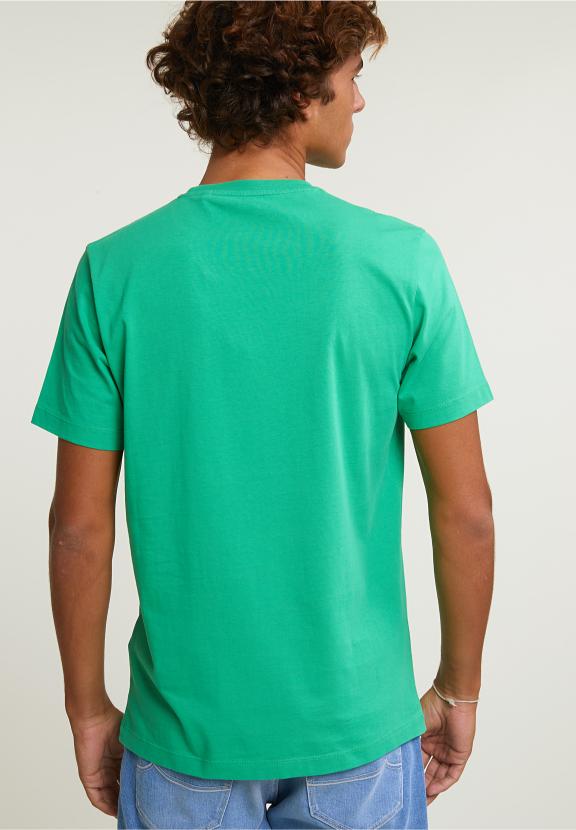 Normal Fit Basic T-Shirt Short Sleeves Apple - Groen