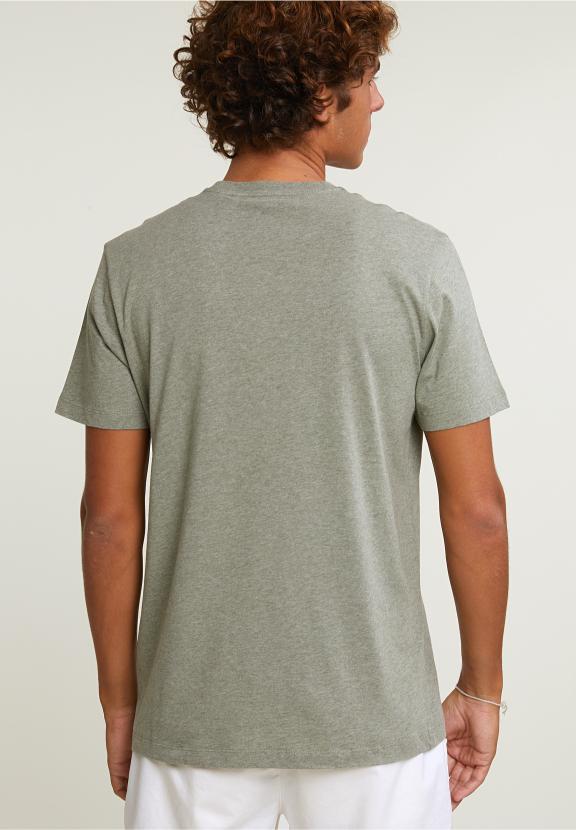 Normal Fit Basic T-Shirt Short Sleeves Safari Mix - Khaki