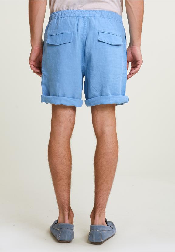 Fancy Linen Short Stone - Blauw