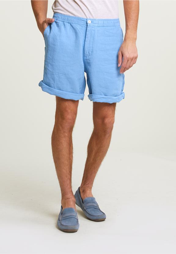 Fancy Linen Short Stone - Blauw