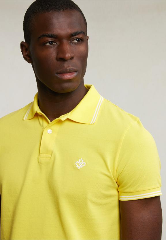 Custom Fit Cotton Polo Lemonade - Jaune
