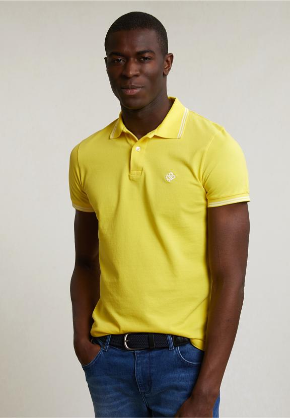 Custom Fit Cotton Polo Lemonade - Jaune