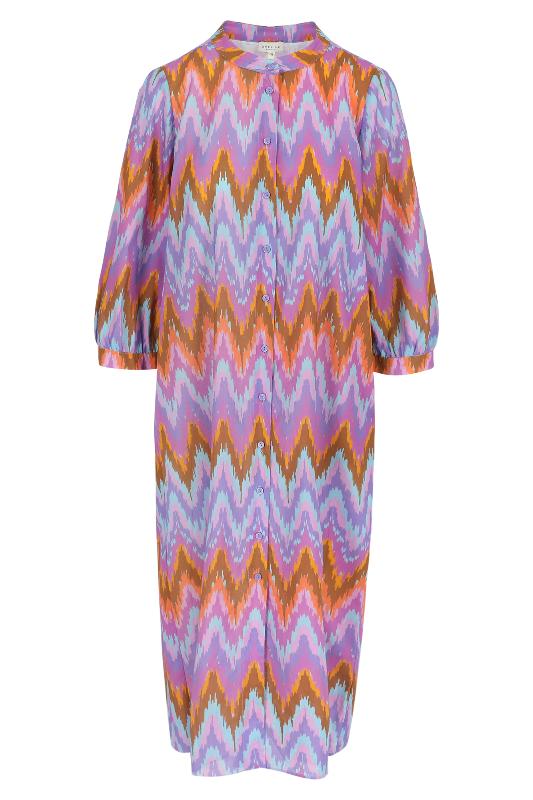 Améline - Lange jurk - Rua - Paisley purple