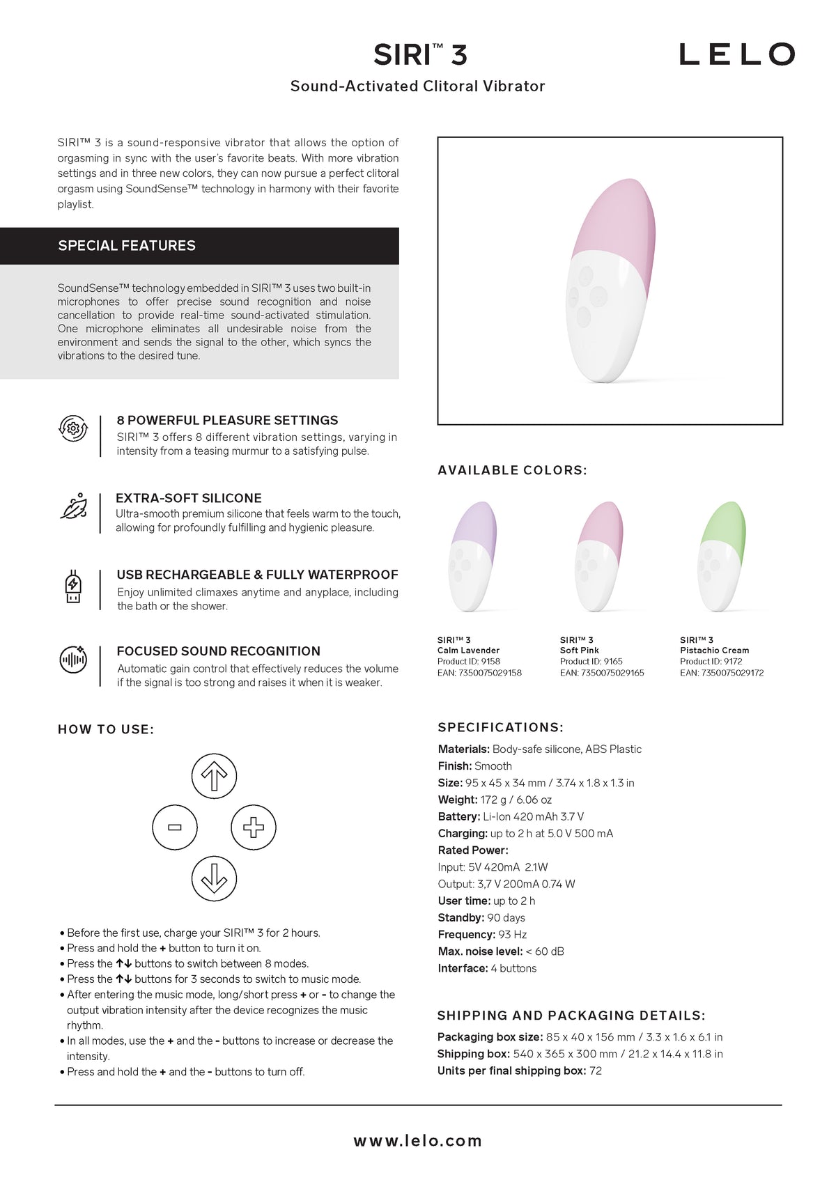 SIRI 3 Calm Lavender