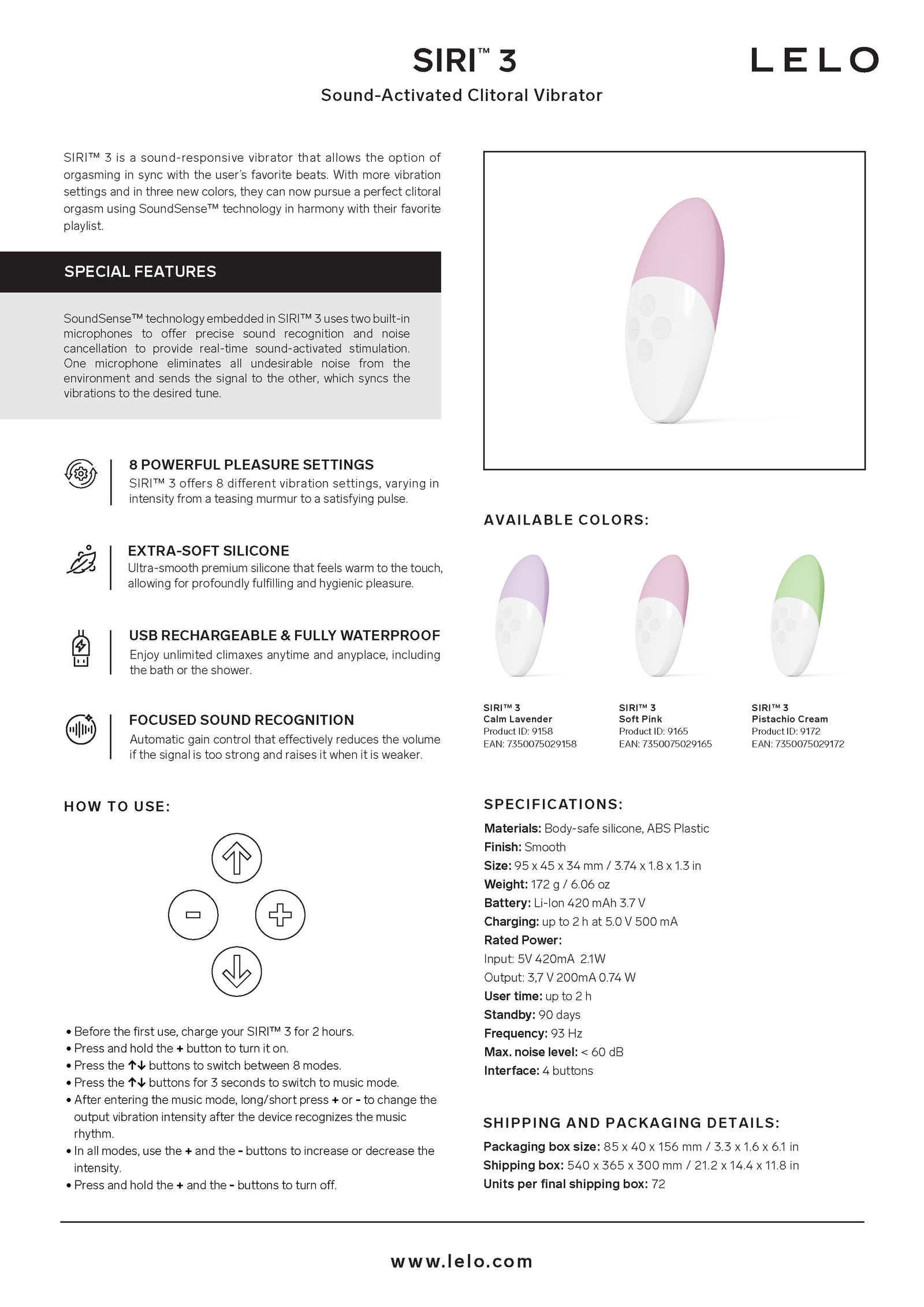 SIRI 3 Calm Lavender