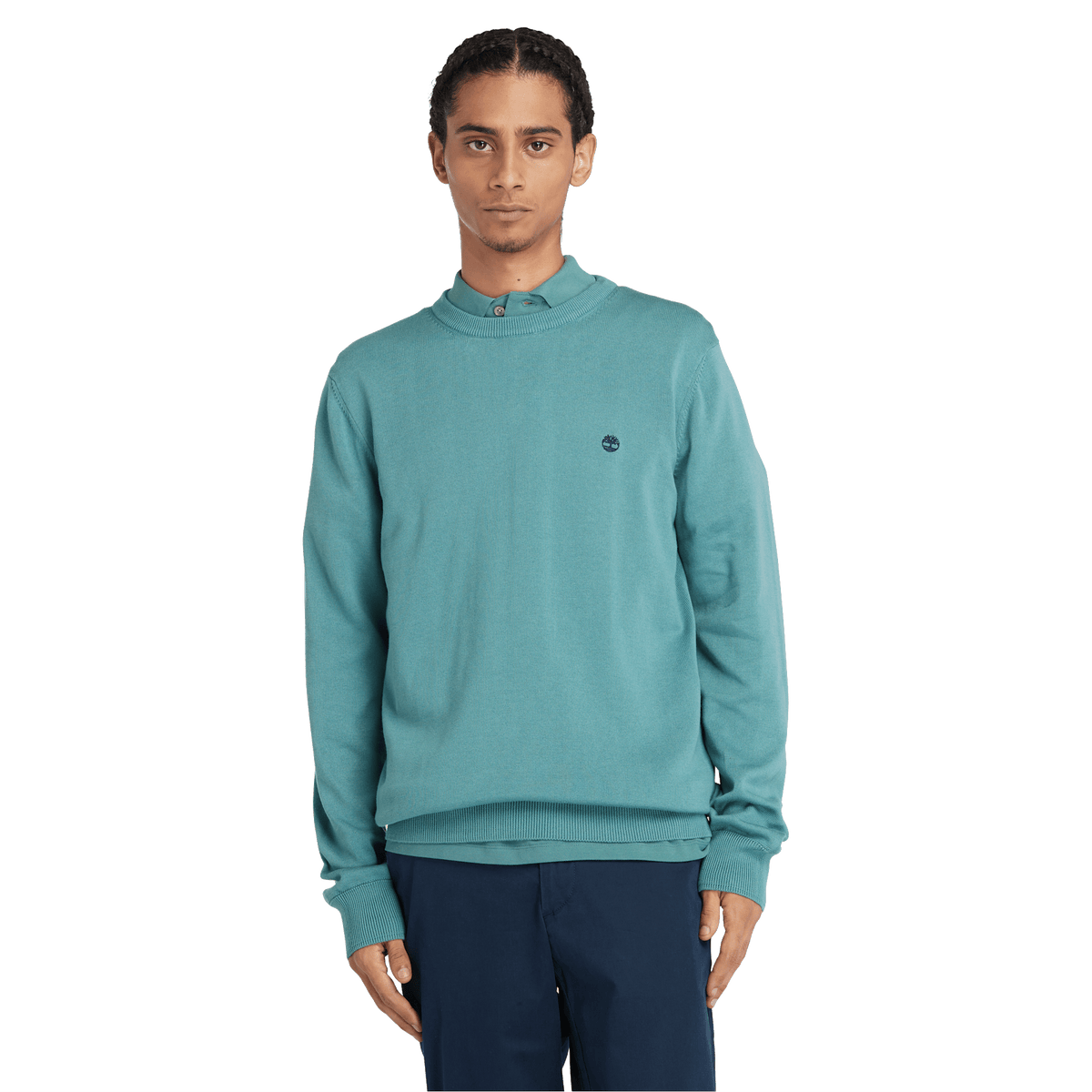 Williams River Cotton Yd Sweater Sea Pine