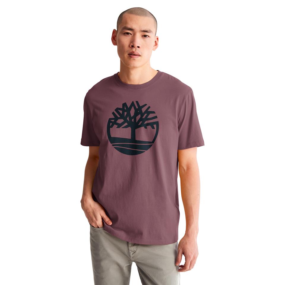 Tree Logo Short Sleeve Tee Eggplant
