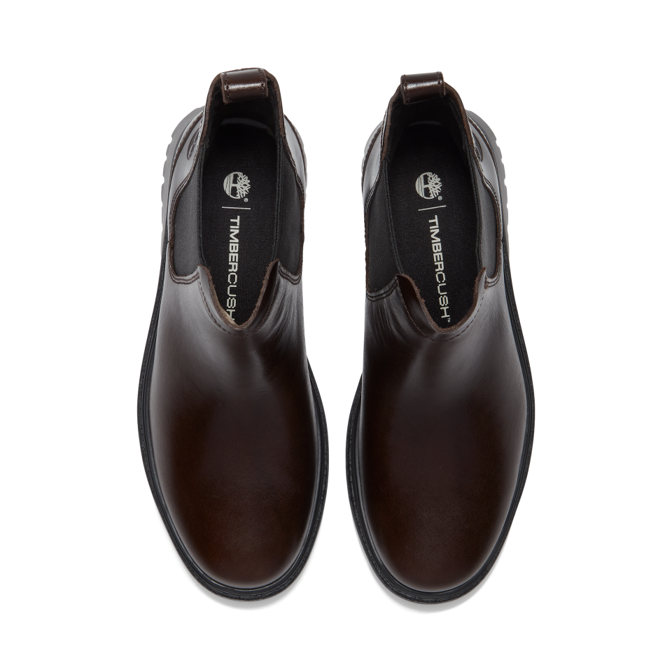 Cambria Valley Mid Chelsea Boot Dark Brown Full Grain