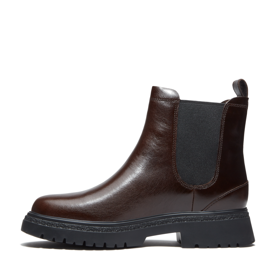 Cambria Valley Mid Chelsea Boot Dark Brown Full Grain