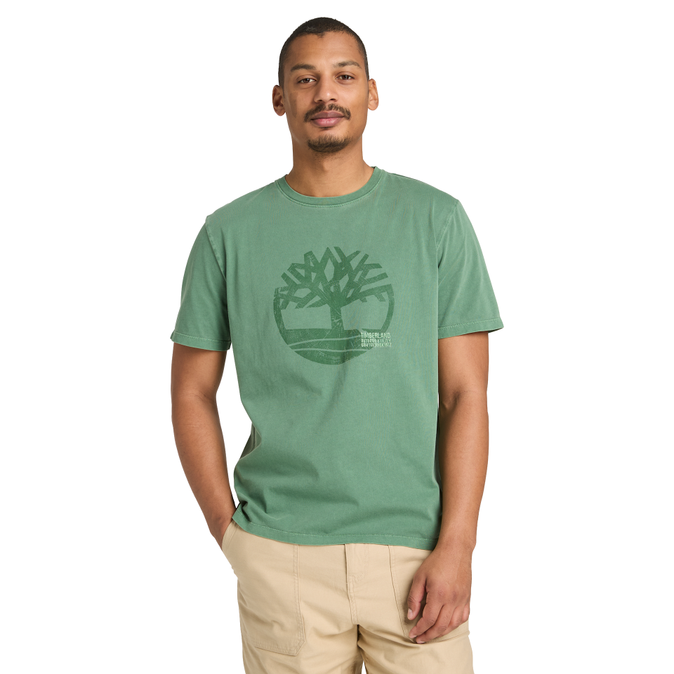 Garment Dye Logo Graphic Tee MYRTLE