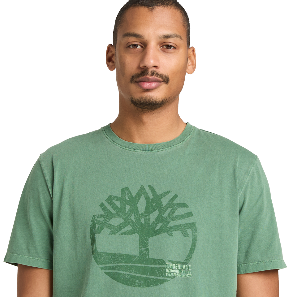 Garment Dye Logo Graphic Tee MYRTLE
