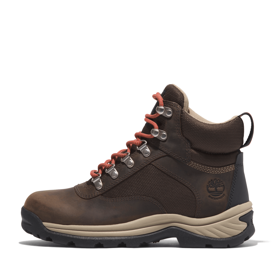 White Ledge Mid Lace Up Waterproof Hiking Boot Chocolate Brown