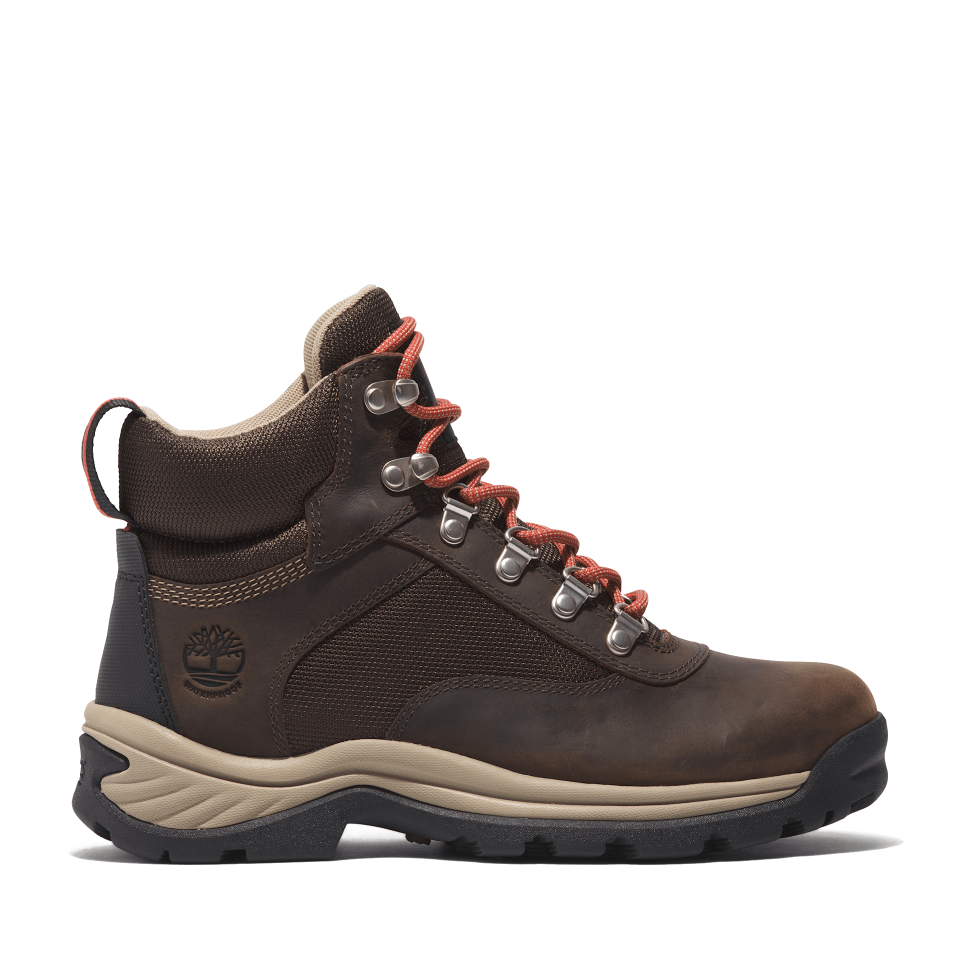 White Ledge Mid Lace Up Waterproof Hiking Boot Chocolate Brown