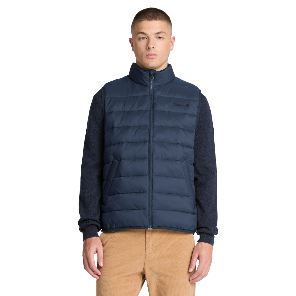Dwr Lightweight Puffer Vest Dark Sapphire