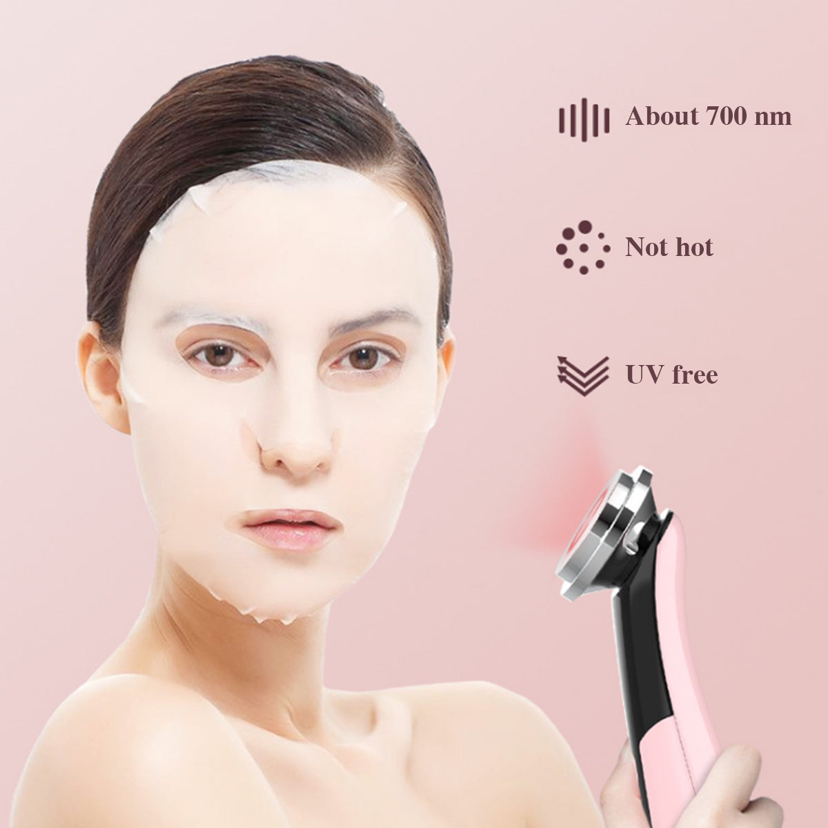 Radiofrequentie Gezichtsbehandeling - Roze