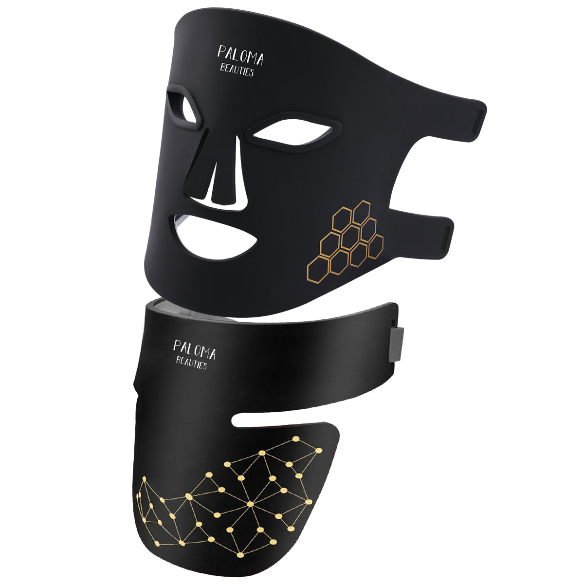 Masque Led Visage Et Cou Luminotherapie - Noir