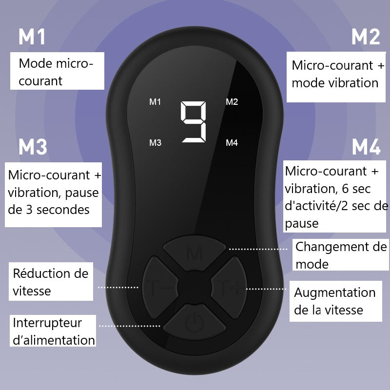 Verstevigend Elektrostimulatiemasker - Zwart