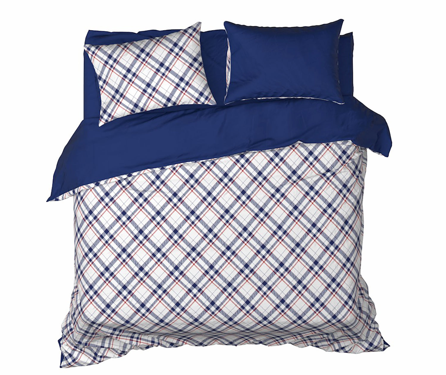 TANGLE Collectie - Tartan Blue Indigo