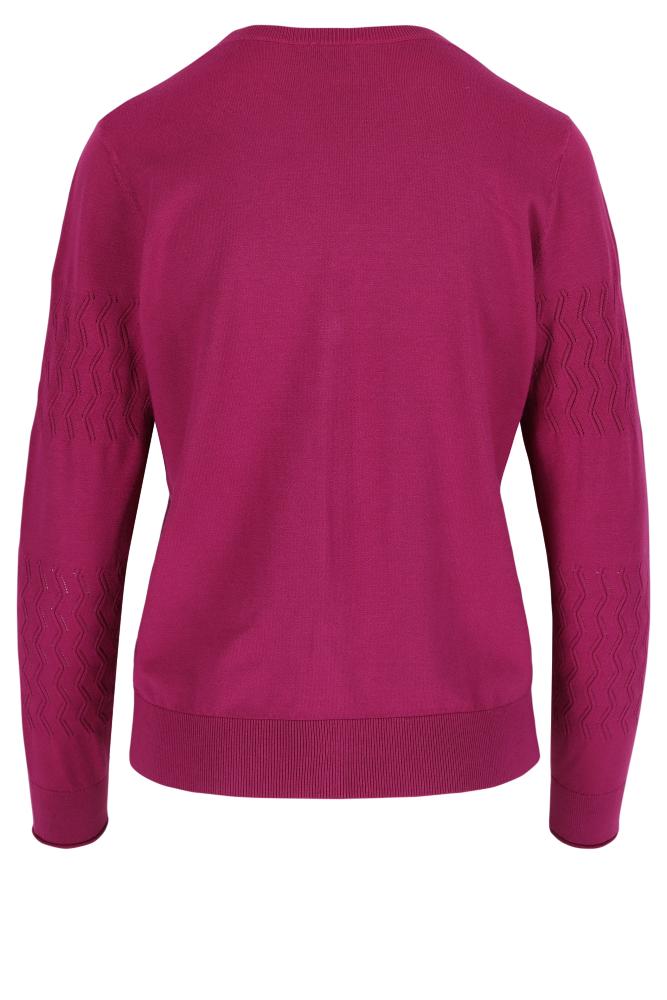 Mayerline - Gebreid Vest - Abelinda - Festival Fuchsia