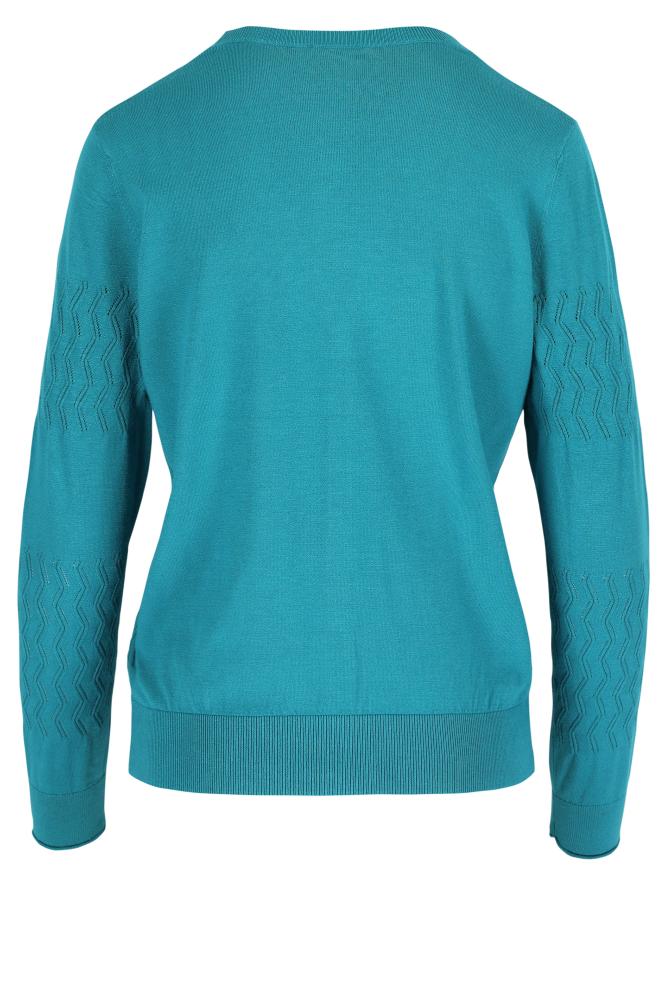 Mayerline - Gebreid Vest - Abelinda - Lake Blue