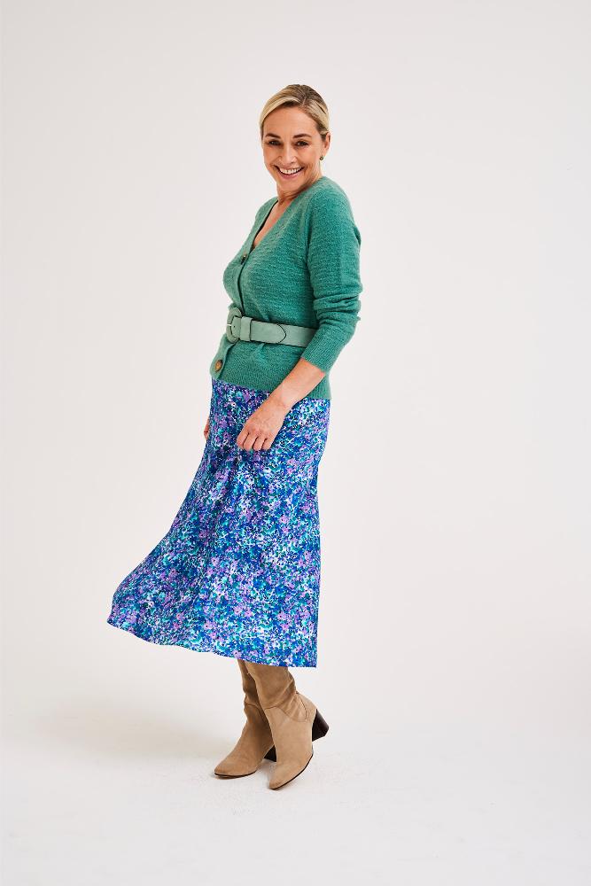 Mayerline - Gebreid Vest - Angel - Lake Blue