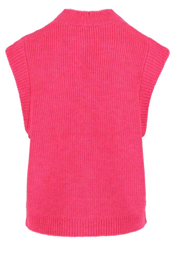 Améline - Gebreid Vest - Ariba - Fuchsia Rose