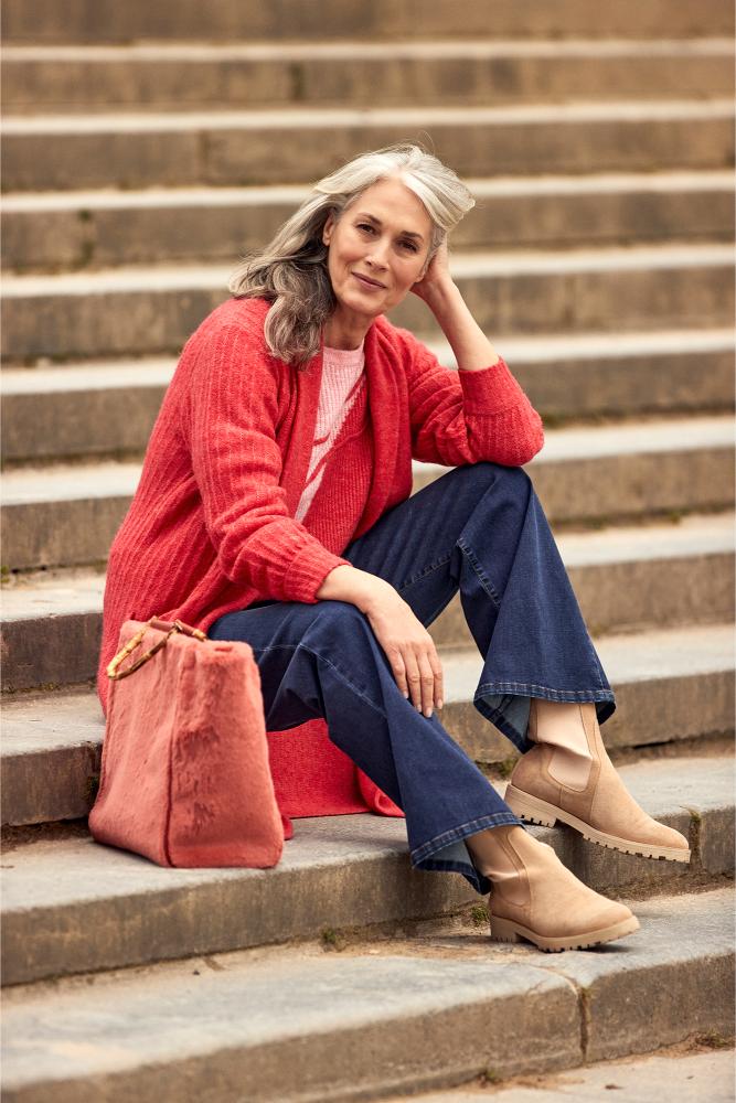 Mayerline - Gebreid Vest - Aster - Muted Clay