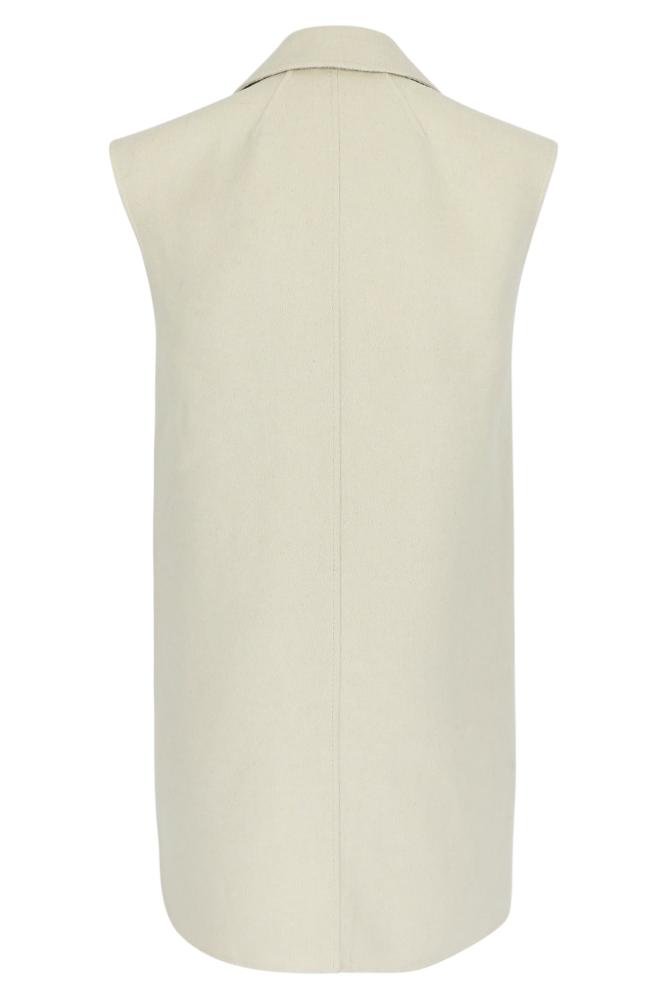 Améline - Mouwloze Blazer - Deta - Black White Simplicity