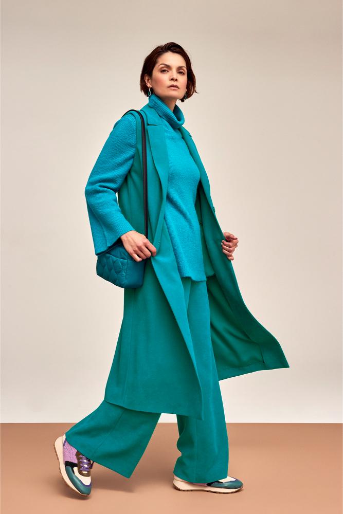 Améline - Mouwloze Blazer - Dotty - Ocean Depths