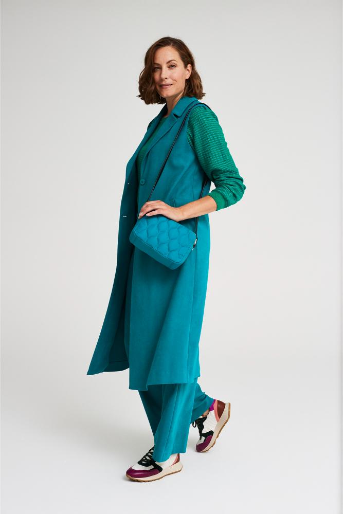 Améline - Mouwloze Blazer - Dotty - Ocean Depths