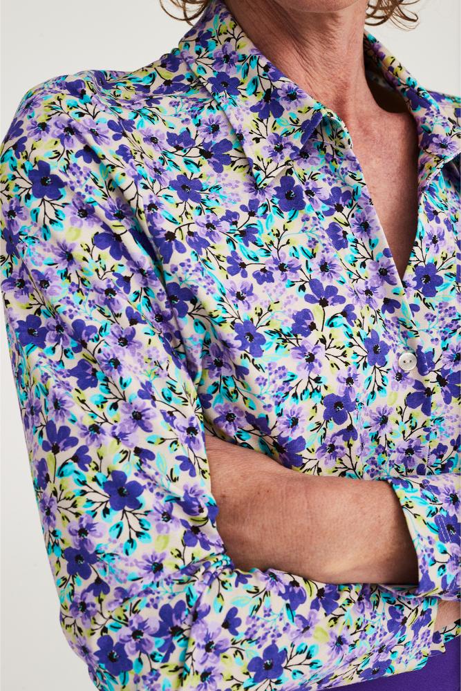 Mayerline - Jersey Blouse - Jackie - Blue Atoll