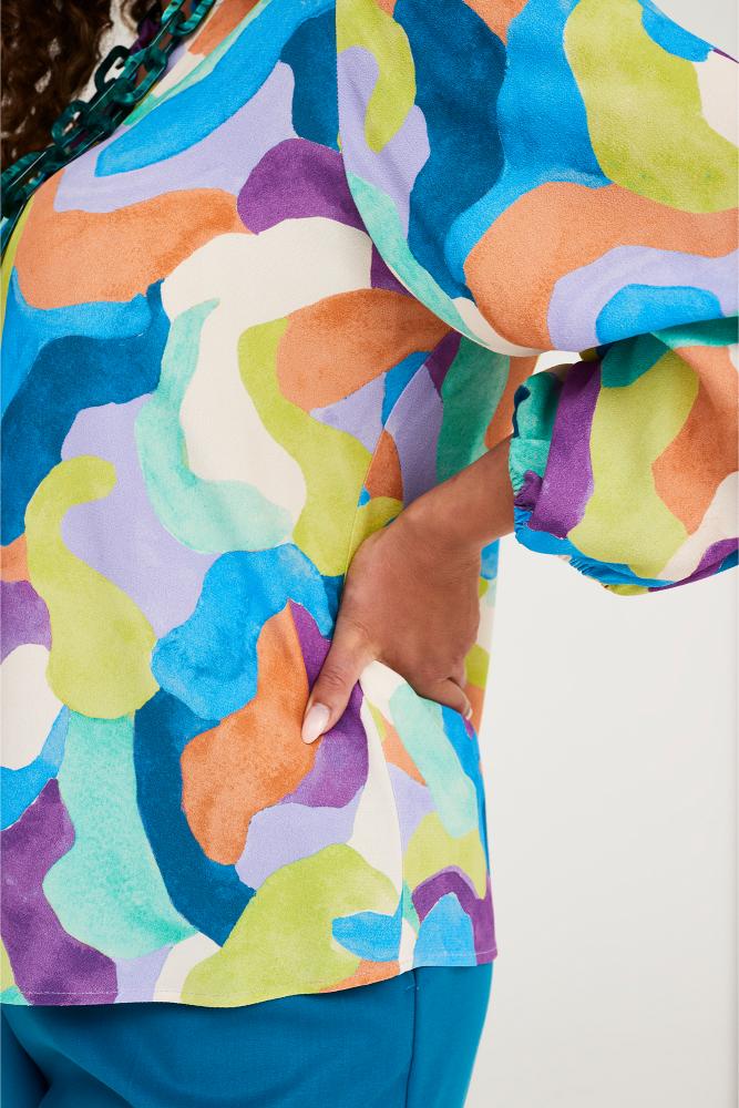 Mayerline - Blouse - Jazir - Blue Atoll