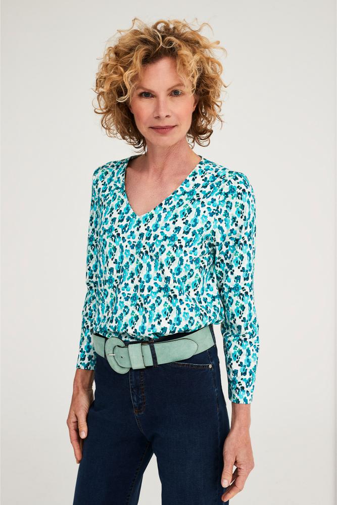 Mayerline - Jersey Blouse - Jedo - Lake Blue