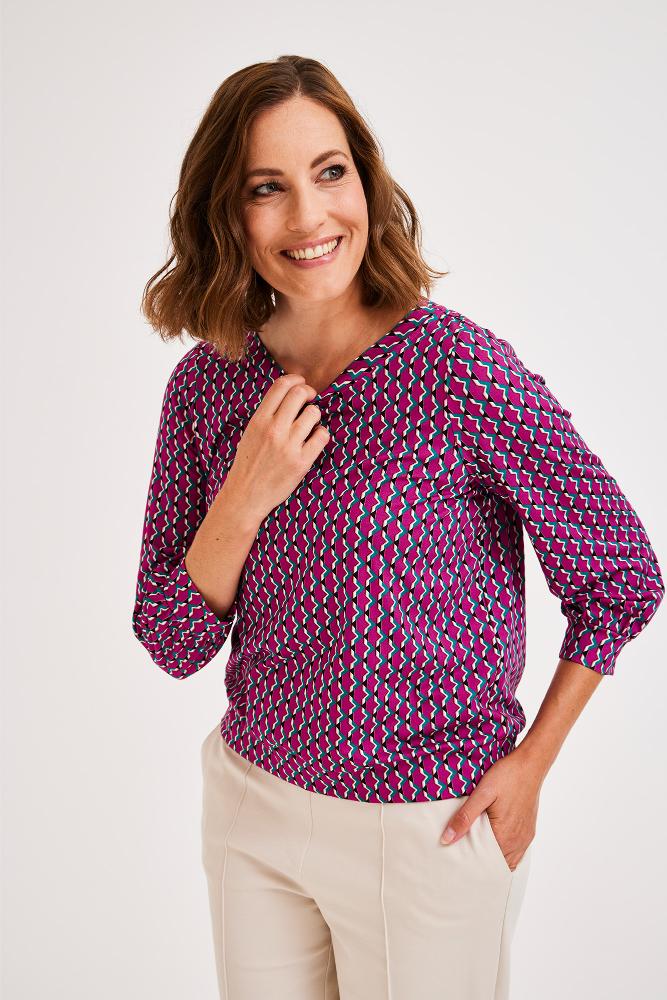 Mayerline - Jersey Blouse - Jelaya - Festival Fuchsia