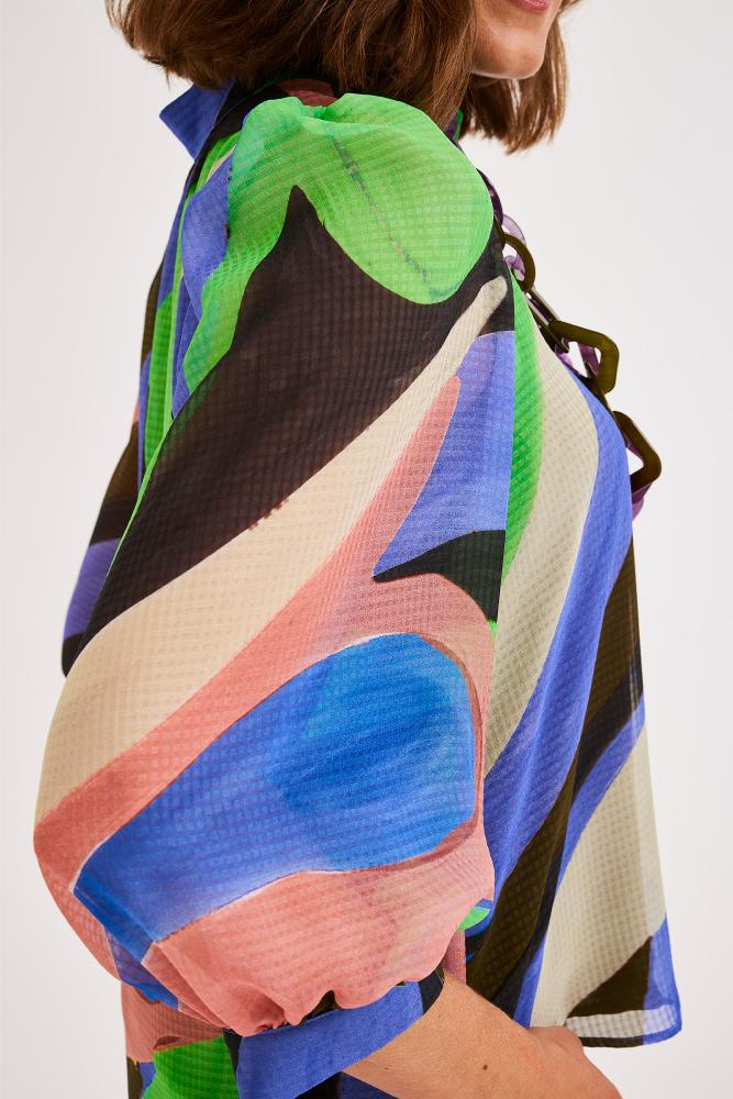 Améline - Blouse - Joheri - Green Flash