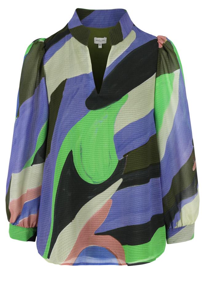 Améline - Blouse - Joheri - Green Flash