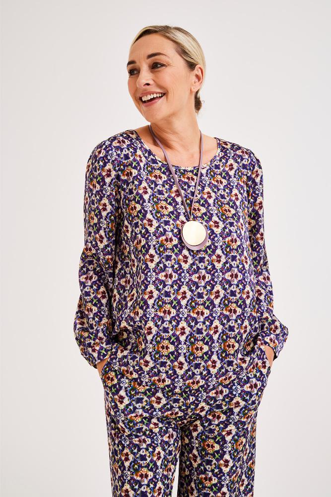 Améline - Blouse - Jolina - Purple Coralites