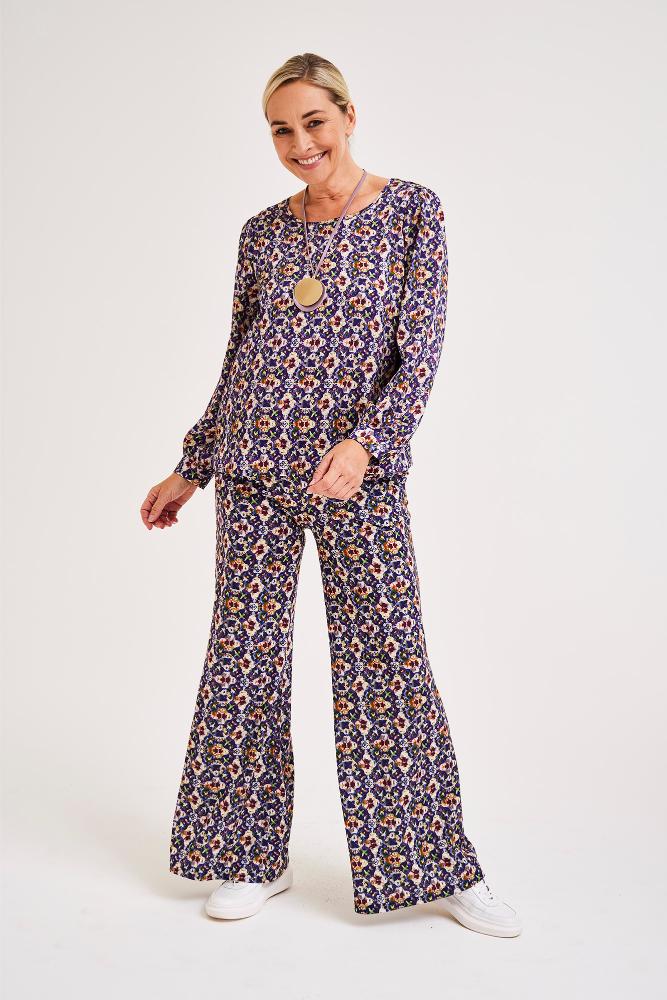 Améline - Blouse - Jolina - Purple Coralites