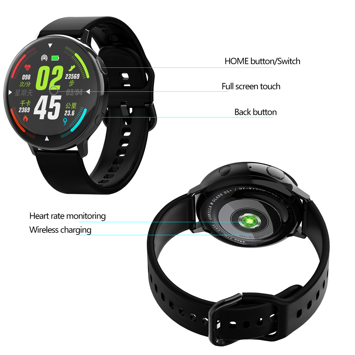 Multifunctionele Smartwatch - Zwart