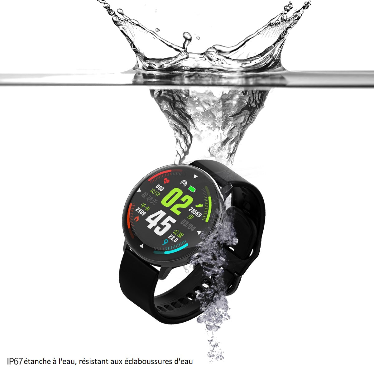 Multifunctionele Smartwatch - Zwart