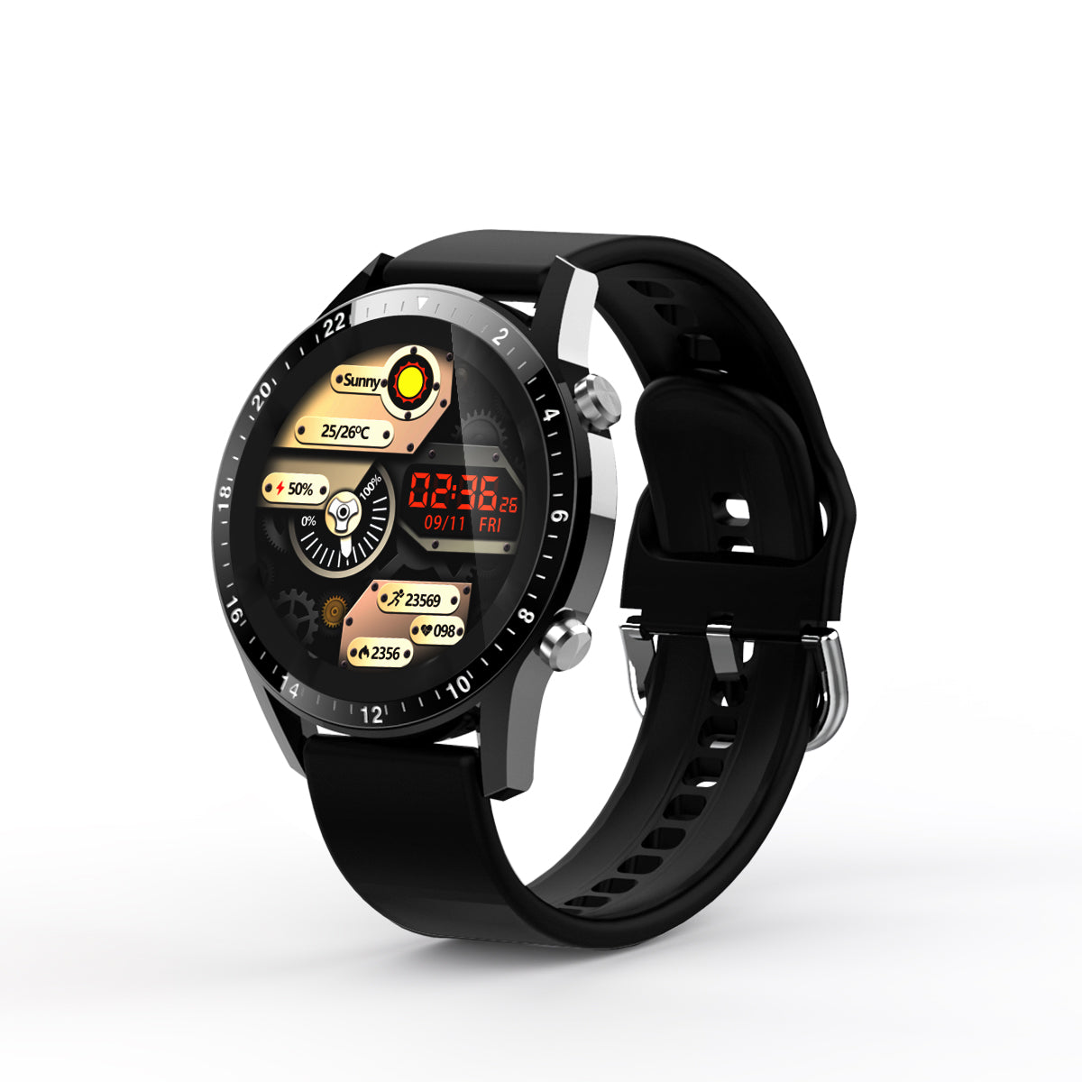 Multifunctionele Smartwatch - Zwart