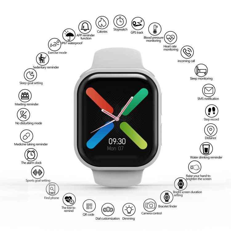 Multifunctionele Smartwatch - Wit